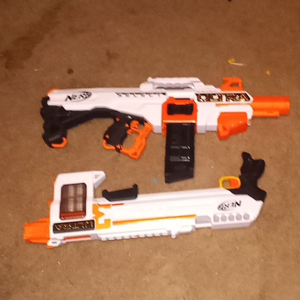 Two ultra Nerf guns
